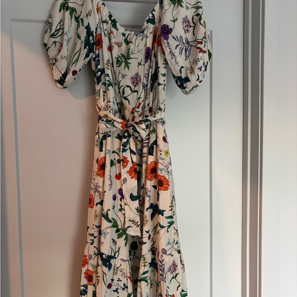 Amor Vert silk short sleeve Dress